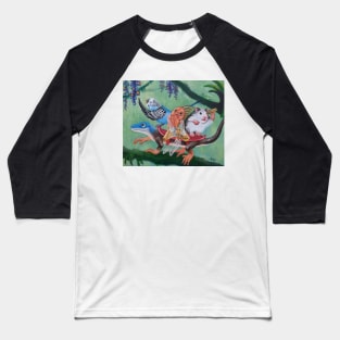 Adventure Pets in the Jungle Baseball T-Shirt